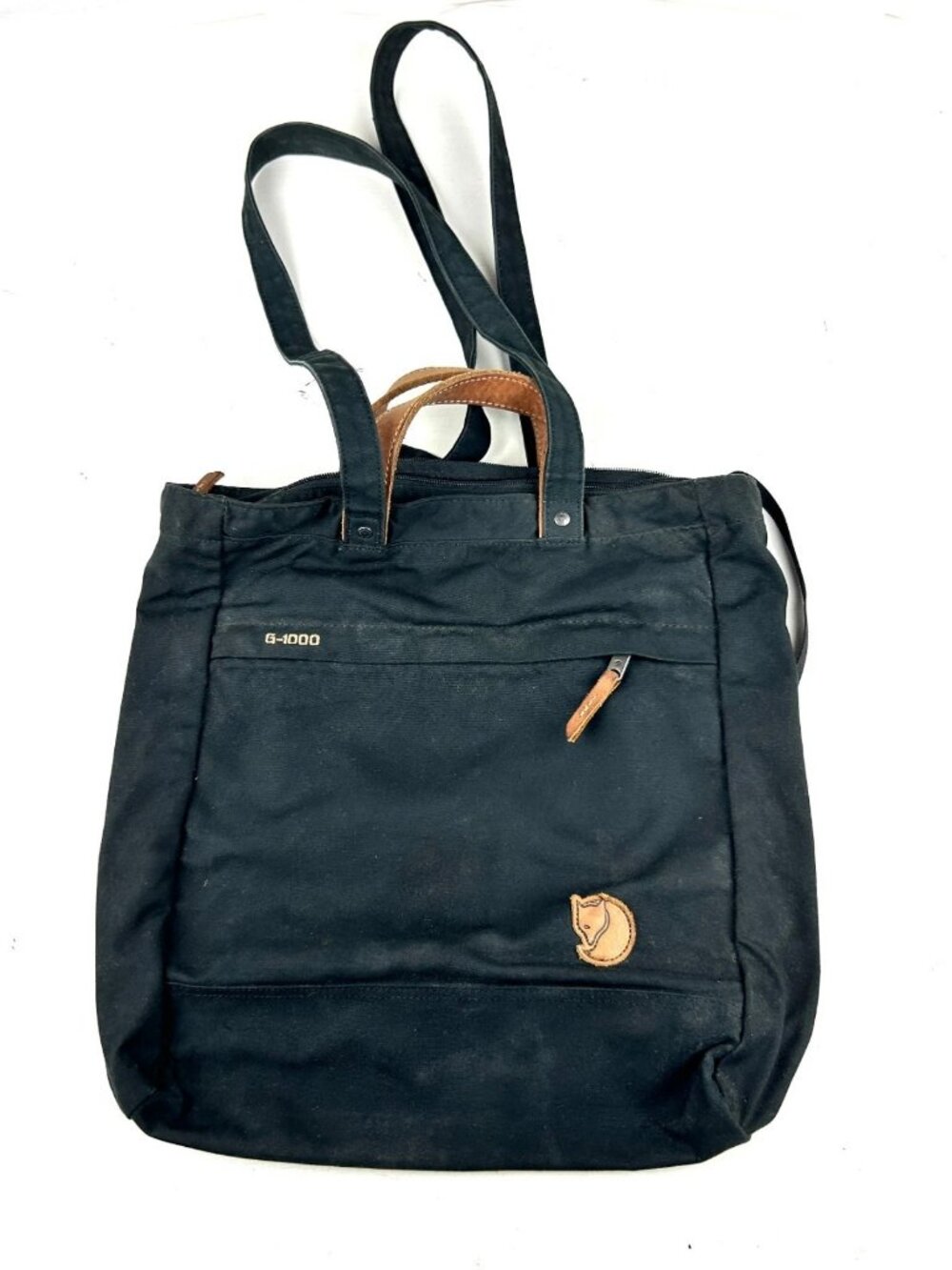 Fjallraven Totepack No.2 Black G-1000 Zip-Top Tote Bag